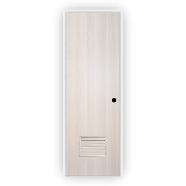 Laminated PVC Door with Laminated Louver - Modern Bedroom Door Design 1001 B