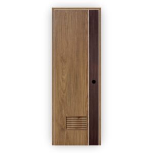 Laminated PVC Door with Louver - Modern Bathroom Door Design 1002 A