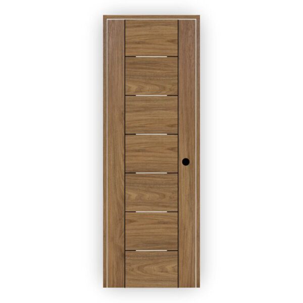 WPC Door - Modern Bedroom Door with Strip Design 2021