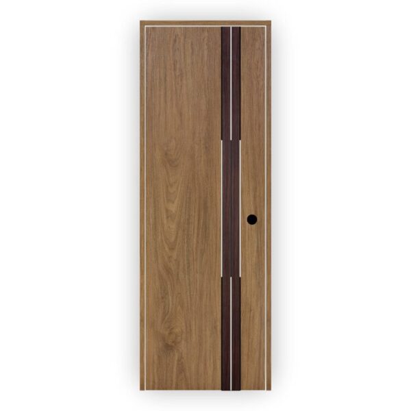 WPC Door - Modern Bedroom Door with Strip Design 2023