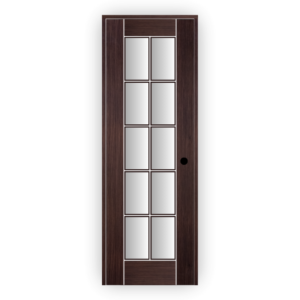 WPC Door with Glass - Modern Bathroom Door Design 3105