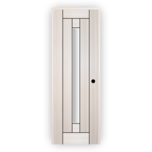 PVC Ultra Door with Glass - Modern Bathroom Door Design 3108