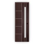 WPC Door with Glass - Modern Bathroom Door Design 3111