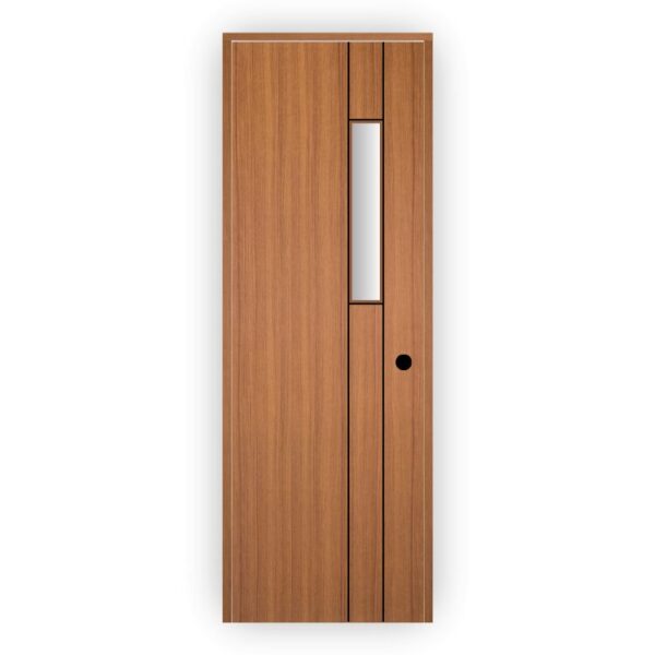 PVC Ultra Door with Glass - Modern Bathroom Door Design 3112